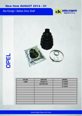 DK 1095 Aks Korugu Takım Dıs Grande Punto Adam Corsa D 1,0 - 1,2 - 1,4 - 1,2 Lpg FG4022530 39241AY126 1603412 4410172K20000 4410272K40000 4411868L40000 4411872K20 4410168L32 4410268L32 4411868L31