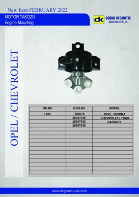 DK 1203 Motor Takozu Mokka-Trax Manuel A16xer 682079 25947935 95032352 96852608