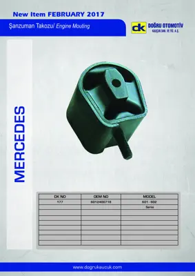 DK 177 Sanzıman Takozu Arka Sprınter 901 902 903 96>00 6012400718 A6012400718