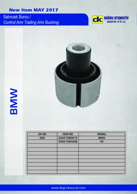 DK 288 Arka Salıncak Burcu Bmw E39 E60 E61 E65 E66 E67 1J927156JE