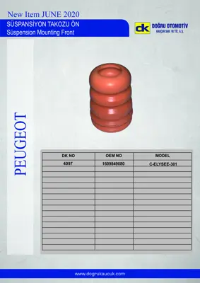 DK 4097 Süspansiyon Takozu Ön C-Elysee-301 1609849080