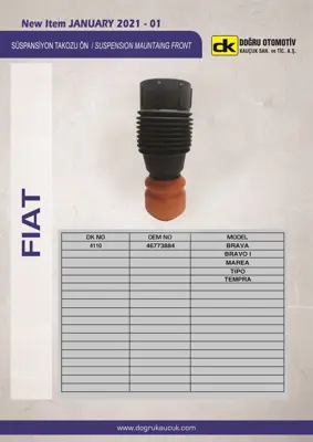 DK 4110 Süspansiyon Takozu Ön Fıat Bravo Braco I Marea Tıpo Tempra 46758416 46773884 46404169 46773884SK 503323 503323S1 503326 503326S1 503327 503327S1