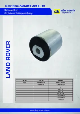 DK 469 Salıncak Burcu Land Rover Range Iıı Vogue On Sağ Sol LR018345 RBJ000120 RBJ000120SK RBJ000130 RBJ000130SK RBX000200 XH423A262AB XH423A262AA LR018343 LR018344