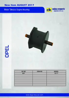 DK 507 Motor Takozu Record 72>77 684236