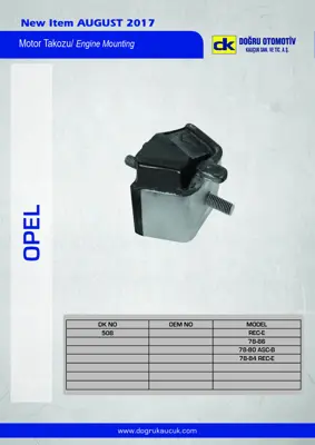 DK 508 Motor Takozu Record-E 78>86 684241