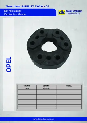 DK 544 Şaft Askı Lastiği Opel 458354