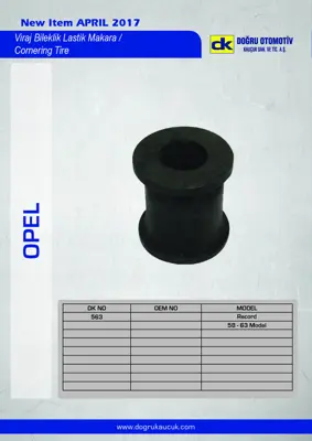 DK 563 Viraj Bileklik Lastik Makara Record 58>63 350079