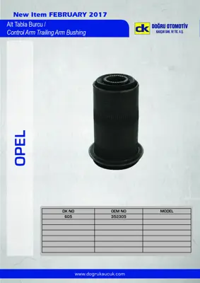 DK 605 Alt Tabla Burcu 352305