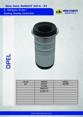 DK 621 S-Rot Burcu Record 30mm 912366 920361 8946791 24408179