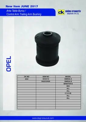 DK 650 Tabla Burcu Arka Omega A-B 423313 90223456 90278577