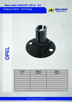 DK 671 Direksiyon Kablini Kadett 905004