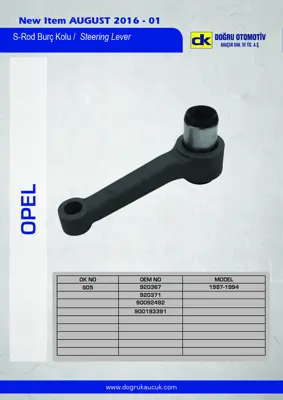 DK 805 S-Rot Kolu Senatör 90092492 920367 920371
