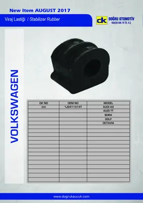 DK 0955 Vıraj Demır Lastiği 21mm Bora 99>01 Golf Iv 02>06 A3 97>03 Leon 00>06 Toledo 99>04 Octavıa 97>11 1J0411314M 1J0411314C 1J0411314N 1J0411314R 8N0411314B 1J0411305G 1J0411305 1J0411314B 1J0411336C 1J0411336D