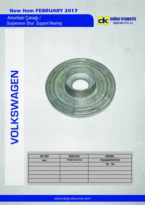 DK 0998 Amortısor Canagı T5 1,9 Tdı 2,5tdı Axa Axb Axc Axd Brs 03> 7E0412331TK