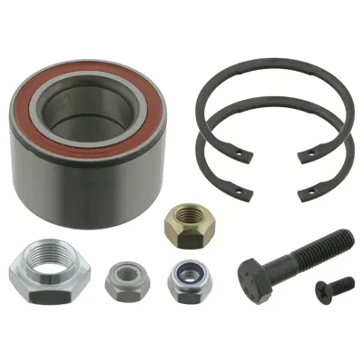 SWAG 30 90 3624 Tekerlek Rulmanı Takımı Emnıyet Segmanları, Somunlar Ve Cıvatalar Ile Vw 871498625A