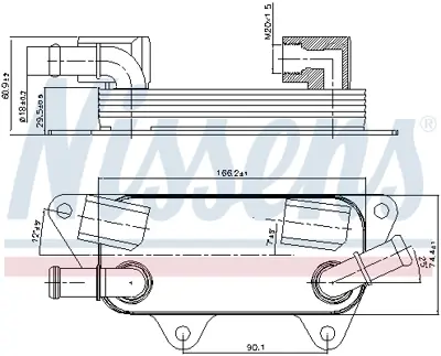 NISSENS 90789 Yag Sogutucu Freelander I (L314) 2.5 PBC000010