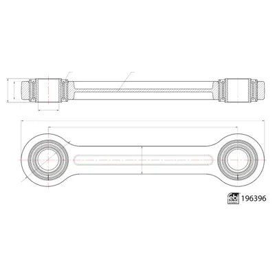 FEBI BILSTEIN 196396 Vıraj Demır Denge Kolu Z Rot Mercedes Axor Actros 9483260547