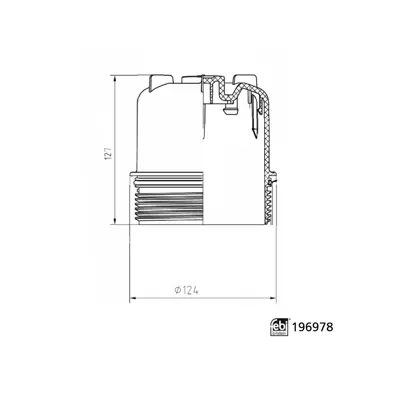 FEBI BILSTEIN 196978 Baslık Kapağı - Volvo   L Serısı 2780485