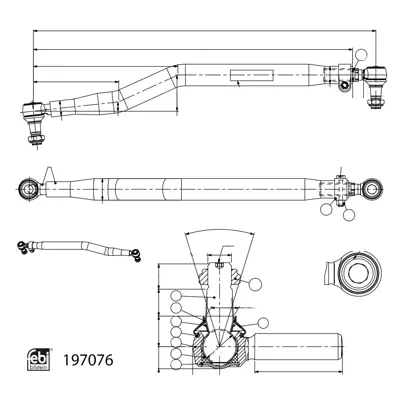 FEBI BILSTEIN 197266 Dıreksıyon Rotu                                                    81466106846