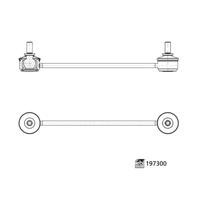 FEBI BILSTEIN 197300 Vıraj Askı Rotu Ön Sol 9836849580
