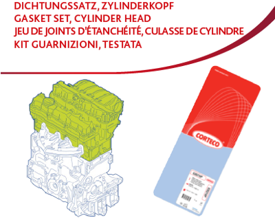 CORTECO 83417786 Ust Takım Contası Subap Kapak Contalı Skc Sız Expert-Jumpy 2.0 Hdı 197AN