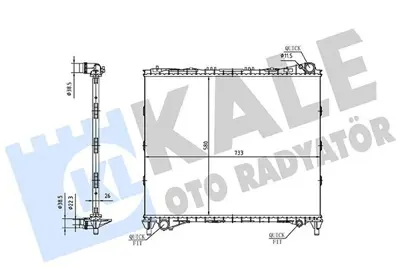 KALE 362210 Su Radyatörü CPLA8005AB CPLA8005AC LR034553 LR162110
