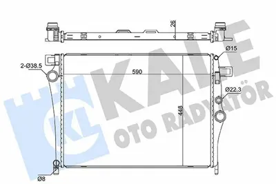 KALE 363250 Motor Su Radyatoru C-Class W205 14>18 S205 14>18 