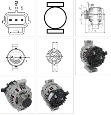 ITHAL B F032113285 Alternatör Ford Transit Diesel Di 2.4 D4fa Fd_Y,Fb_Y,Fs_,Fz_,F_By,F_Cy,Ay 01-01-2000 -,Ford Transit ALT235 ALT1815 0124315019 0124315027 0986042650 2C3U10300BC 2C3U10300BB 944390426500 12387 437690