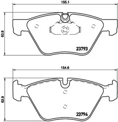 FTE 9001070 Fren Balatası On Bmw E60 E87 E90 F10 34116858047