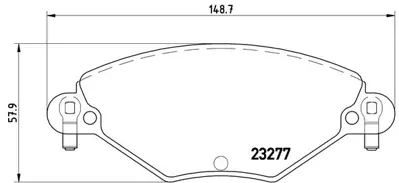 FTE 9002070 On Fren Balatası Cıtroen C5 1,6hdı 1,8 16v 2,0ı 16v 00> 425346