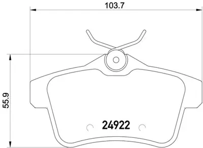 FTE 9005037 Arka Fren Balatası P308 Rcz C4 Iı Ds4 Ds5 P308 P3008 P508 1.6gtı - 1.6hdı - 2.0hdı 07 - 10>olcu: (10 1636411280 425446 4254A8