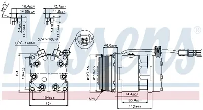 NISSENS 89139 Klima Kompresoru Tga 00>  Tgx-Tgs 06> D2866 D2876 D2066 D2676 81619066012 AT196780