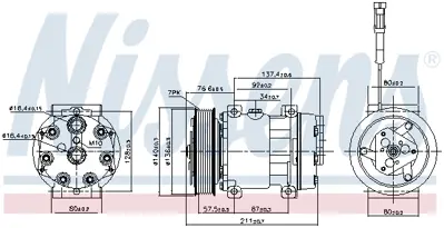NISSENS 89137 Klima Kompresoru Daf Xf 105 2007-8   -Cf 85 2011-2013 2041760 51779707023