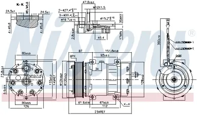 NISSENS 890221 Klima Kompresoru - Daf   Xf106 12 > SD7H154001