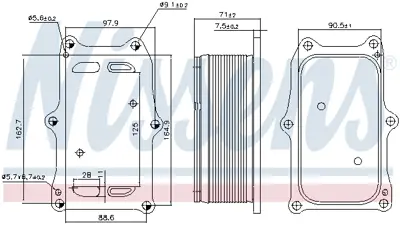 NISSENS 91233 Yag Sogutucu Radyatoru Mercedes Evobus Arocs Actros Mp4-5 Om936 A9361800065