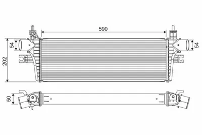 VALEO 822918 Intercooler Toyota Hılux Vıgo 2015-> 