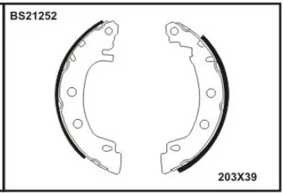BESER BS21252 Arka Fren Balatası Pabuc Megane I 96>03 42418A 42535063 427108 427117 427118 5001852730 7701040850 7701047236 7701202543 7701202550