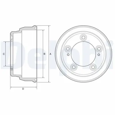 DELPHI BF645 Fren Kampanasi 584114F001