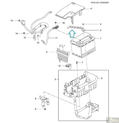 PSA 13284548 Akü Üst Tutucusu 1201010 13284548