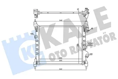 KALE 361770 Motor Su Radyatoru Spark 1.2ı 10> (450x398x16) (Mt) Brazıng 