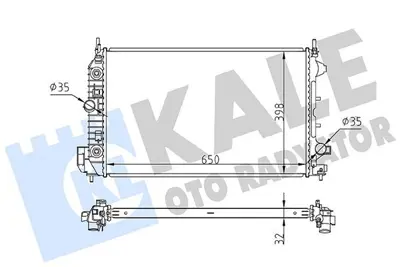 KALE 363570 Motor Su Radyatoru Brazıng A.T Vectra C Z19dth 