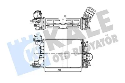 KALE 375810 Turbo Radyatörü 144962803R