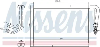 NISSENS 92337 Evaparator 205-213 2058307800 2058309904 A2058307800
