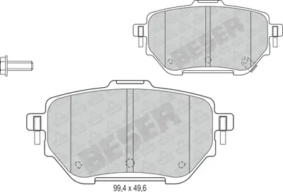 BESER 4361 Fren Balatası Arka Toyota Corolla 1.6 Benzınlı 2019-> 2312, 51902010024, 51902010080, 939010027, A000000002312, A000939010027