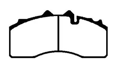 BESER 4052 Fren Balatası Bpw Yeni Model Kucuk 509290120