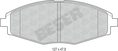 BESER 3744 On Fren Balatası Fıslı Korando 2,0 - 2,3 - 2,9d - 2,9td - 3,2 01 - 99> Musso 2,2td - 2,3 - 2,9d - 2, 96273708 , 96281945 , 96288629 , 96316582