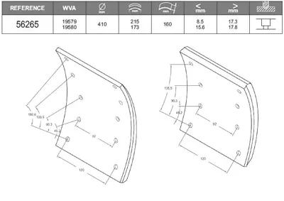 BESER 56265 On Fren Balatası Pabuc 0302 S 0303 Mercedes Ve Maraton , 1121672, 120329, 1203922, 1214516, 1254745, 1423935, 28105264G, 28105264K, 28141025P, 28141026C, 28141036L, 2A141165A, 2A141165B, 2A141165D, 2A141165E, 2A141165G, 2A141165M, 2M141671, 2M141671A, 2M141671B, 2M217580AA, 38105264, 38105264D, 38105264H, 38105264J, 38141015A, 38141015P, 38198141BX, 38198141X, 4E141015C, 6A105264A, 6A105264K, 6A105264M, A5141671, A5141671A, A5141671D, A5141671E, A5141
