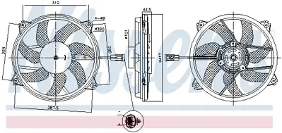 NISSENS 850035 Fan Motoru C4 C4 Pıcasso C4 (B7) Ds4 Ds5 P307 Ym Partner Tepe Berlıngo Iıı P308 P3008 P5008 Rcz 1,6h 1253T5