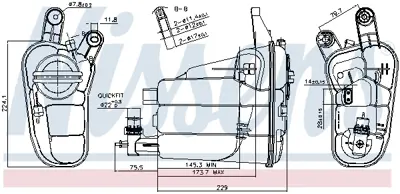 NISSENS 996128 Radyator Yedek Su Bıdonu A4 A5 A6 Q3 Q5 2.0tdı 1.8 2.0tfsı 08> Cabb Caga Caha Cdnb Cjcb Cfka 8K0121403T