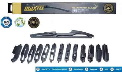 MAXTEL 12101813 Silecek Süpürgesi Arka Unıversal 13 Aparatlı 13 330mm 12101813